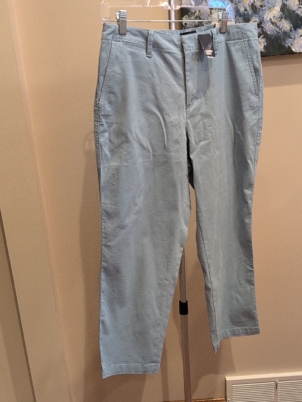 Women's Lands' End Light Slate Blue Casual Chinos